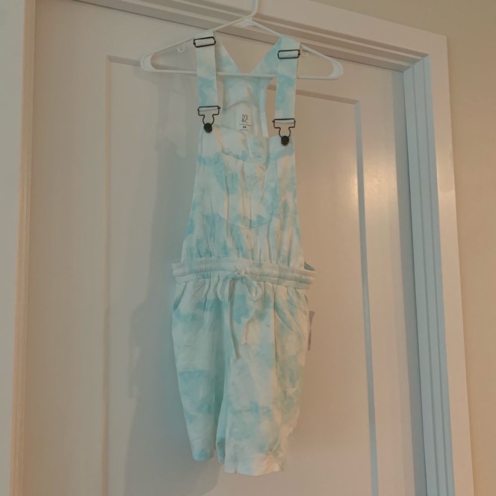 Tie-dye overalls